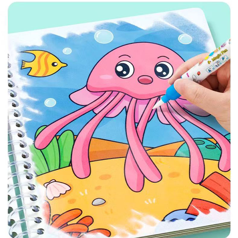 Magic Water Drawing Book Child - огляд і ціна Reusable Water Magic Coloring Book
