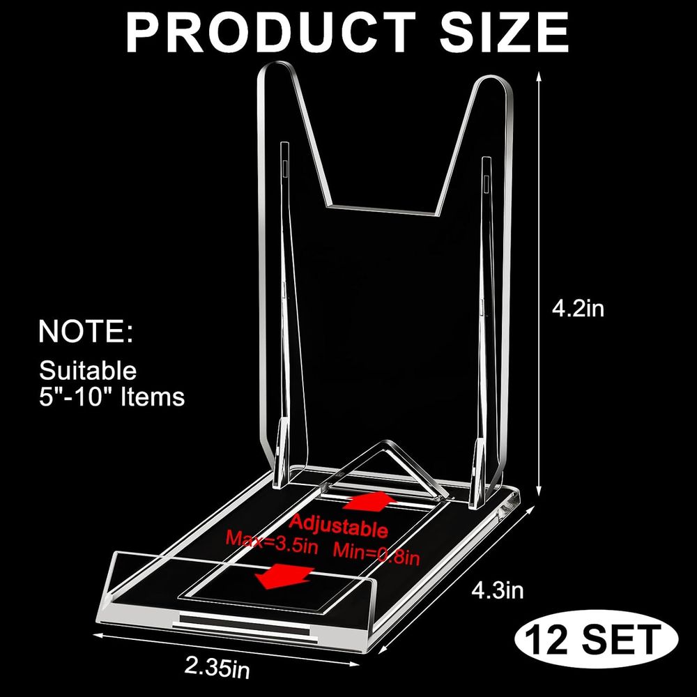 Adjustable Clear Acrylic Book  - огляд і ціна Clear Acrylic Book Stand Holder
