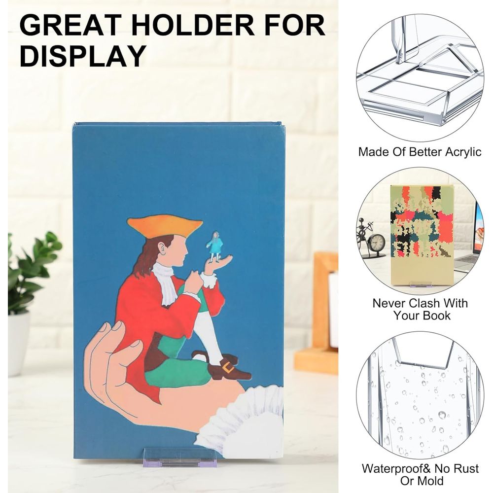 Adjustable Clear Acrylic Book  - огляд і ціна Clear Acrylic Book Stand Holder