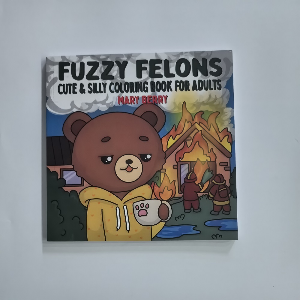 Fuzzy Felons Adult Coloring Bo - огляд і ціна Adult Coloring Book Stress Relief