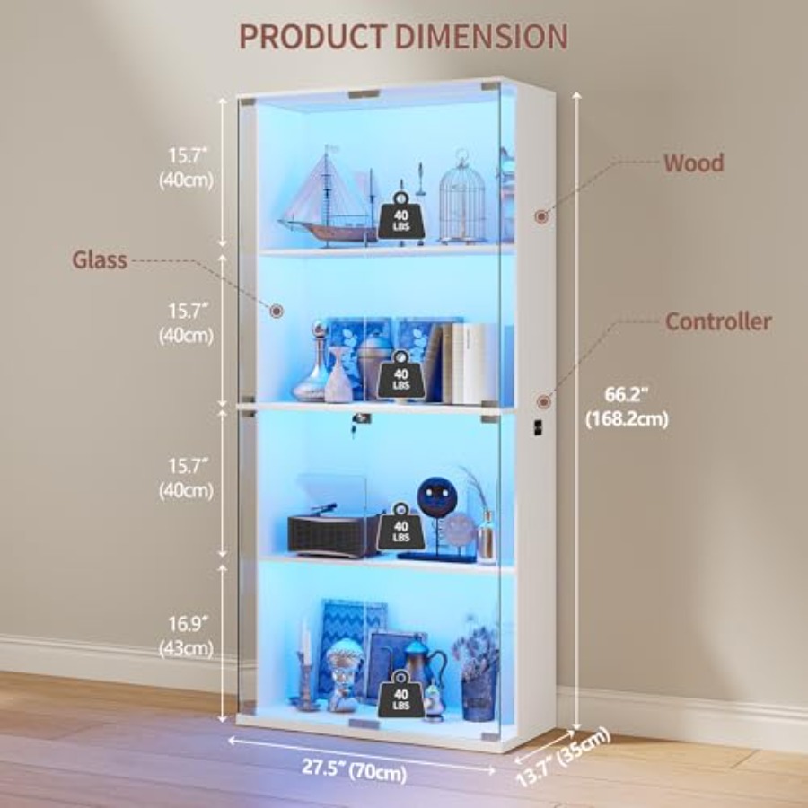 66 Glass Display Cabinet for C - огляд і ціна Books