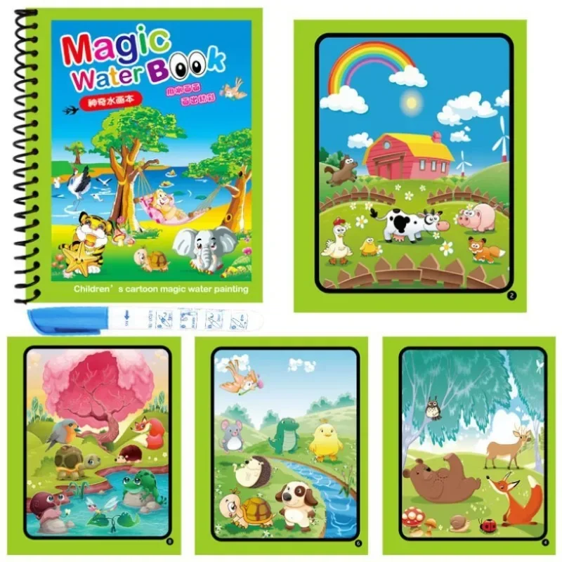 1pc Magic Water Coloring Book  - огляд і ціна Reusable Water Magic Coloring Book