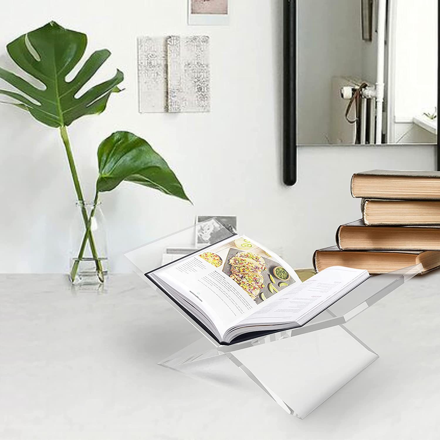 Clear Acrylic Open Book Displa - огляд і ціна Clear Acrylic Book Stand Holder