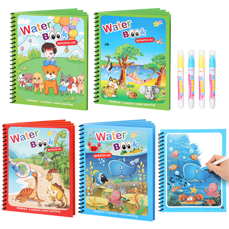 Montessori Toys Reusable Color - огляд і ціна Reusable Water Magic Coloring Book
