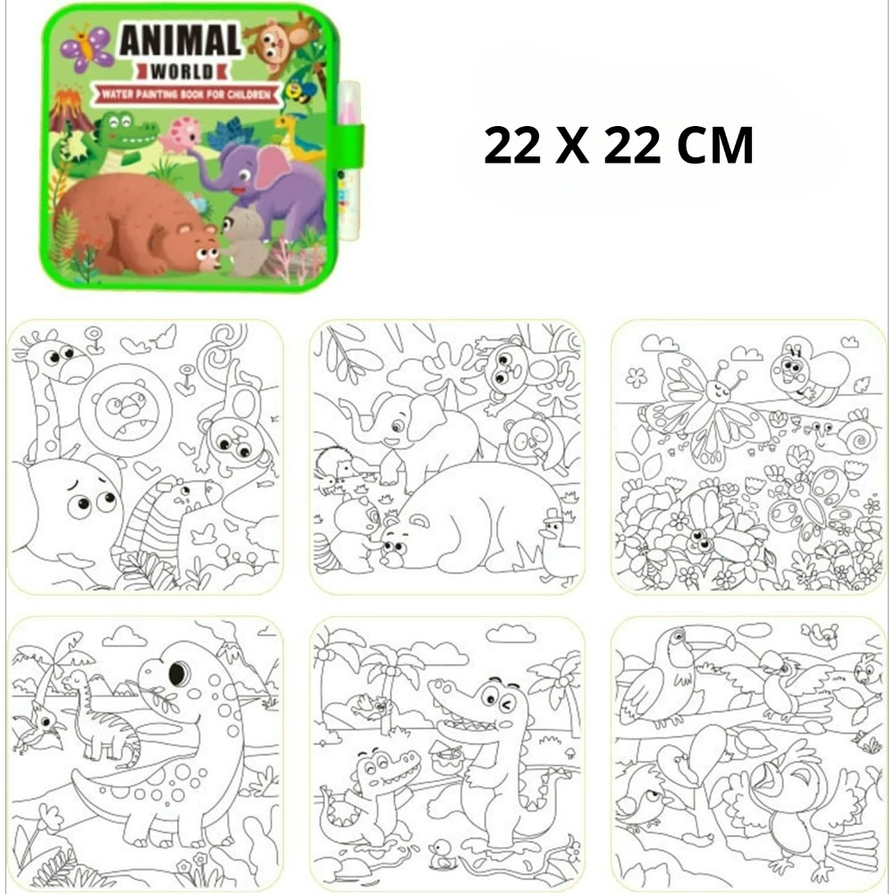 Magic Water Coloring Book Set  - огляд і ціна Reusable Water Magic Coloring Book