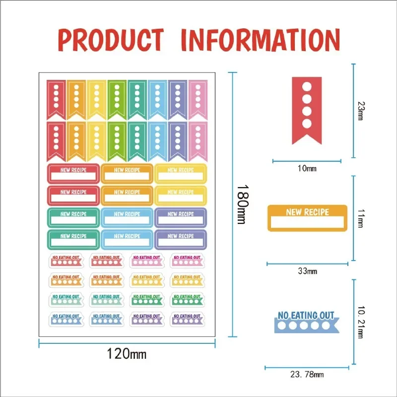 Food Planning Stickers Station - огляд і ціна Stationery Books