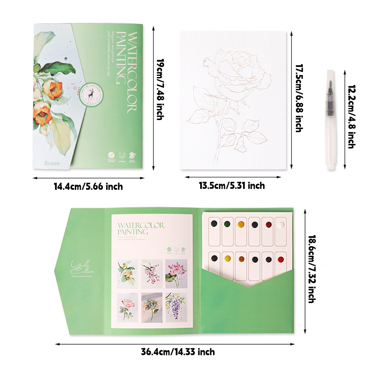 Kawaii Coloring Book with 12 W - огляд і ціна Stationery Books