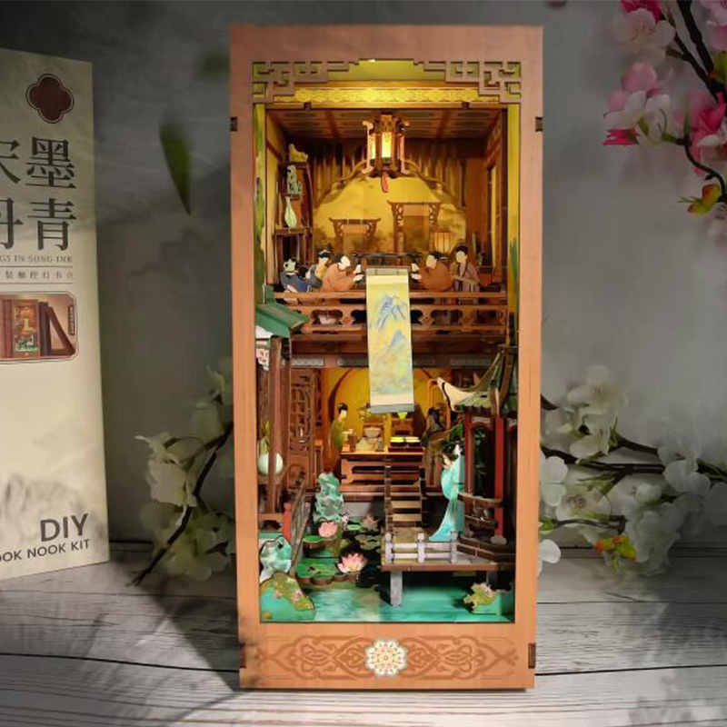 DIY Wooden Book Nook Shelf Ins - огляд і ціна Diy Wooden Book Nook Kit Shelf Insert