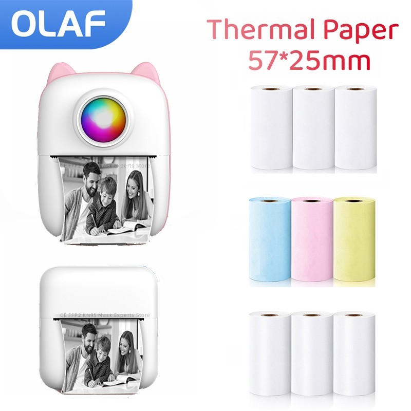 57MM Rolls Thermal Paper Self- - огляд і ціна Mini Pocket Thermal Printer Paper Roll