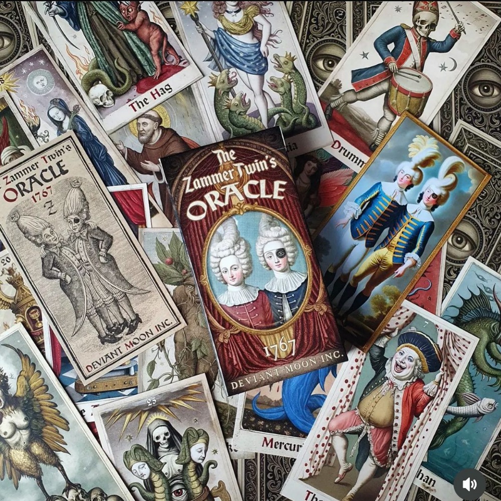 6*12cm The Zammer Twins 1st Ed - огляд і ціна Tarot Deck With Guidebook