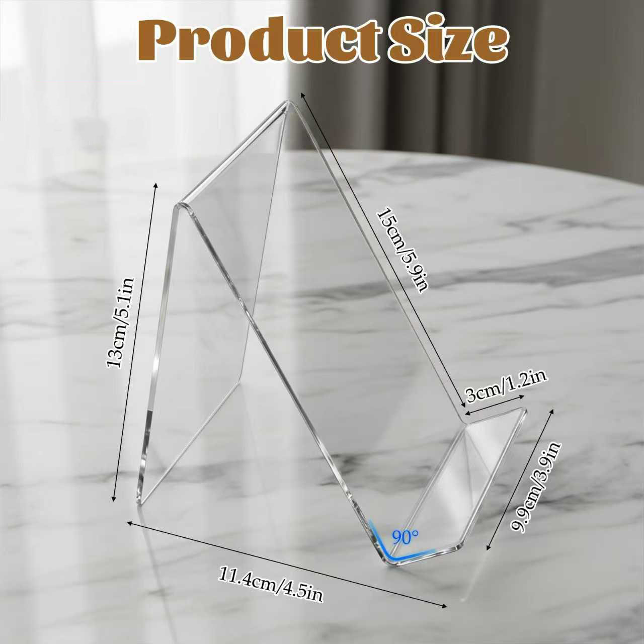 12 Pack Acrylic Book Stand,  C - огляд і ціна Clear Acrylic Book Stand Holder