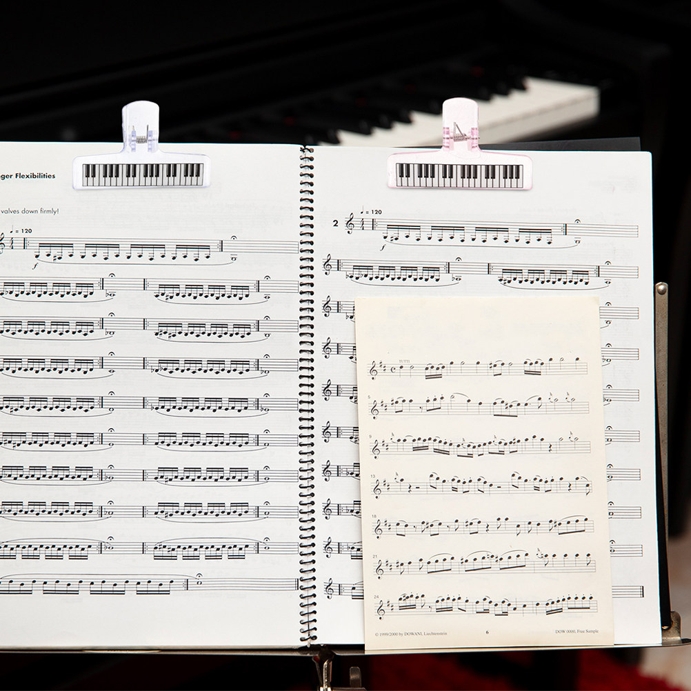 6Pcs Music Stand Clips Clear A - огляд і ціна Clear Acrylic Book Stand Holder
