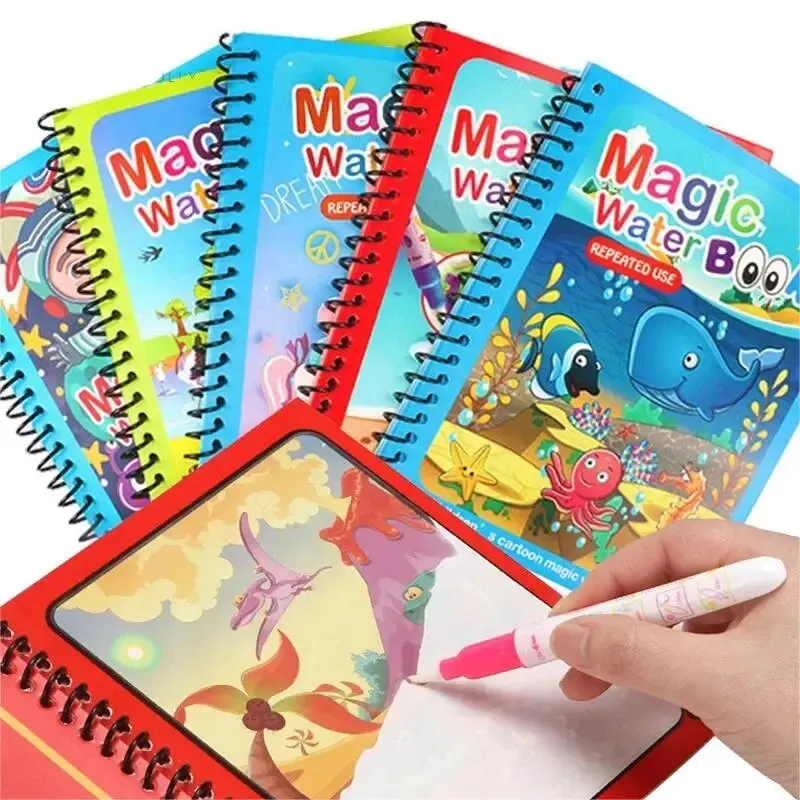 1 Book+1 Pen Reusable Magic Co - огляд і ціна Reusable Water Magic Coloring Book