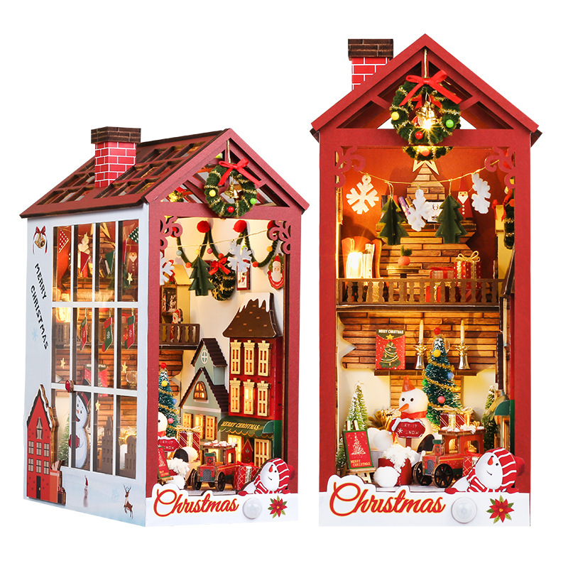 DIY Wooden Magic Christams Boo - огляд і ціна Diy Wooden Book Nook Kit Shelf Insert