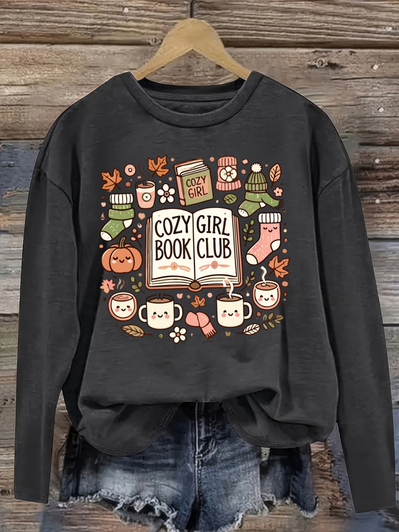 Women's Casual Long Sleeve Cre - огляд і ціна Books