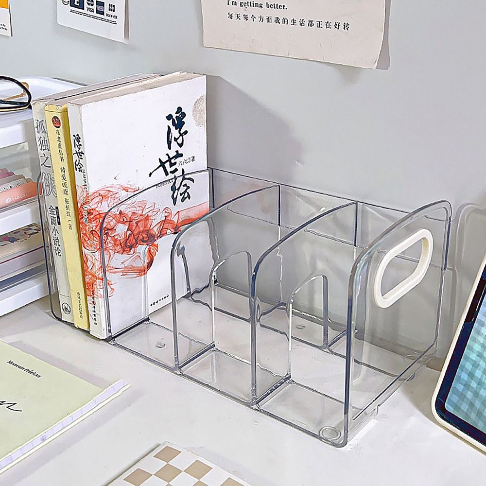 Portable Clear Acrylic Bookend - огляд і ціна Clear Acrylic Book Stand Holder